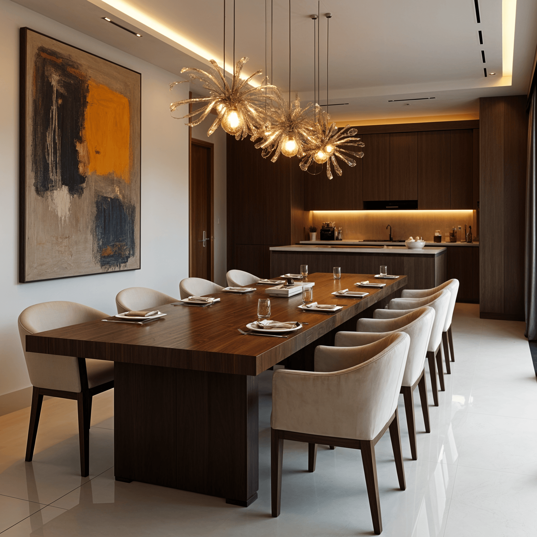 Mohammed_jirjees_A_modern_dining_area_featuring_a_sleek,_dark_woode_009b49aa-3fd7-4f7f-99c9-539815f3114d_upscaled